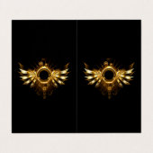 Carte De Visite Ailes de Steampunk (Extérieur déplié)