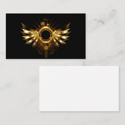 Carte De Visite Ailes de Steampunk (Devant / Derrière)