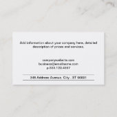 Carte De Visite Ailes d'or (Dos)