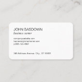 Carte De Visite Ailes d'or / Monogramme (Dos)