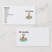 Carte De Visite Aime la navigation de plaisance (Devant / Derrière)