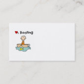 Carte De Visite Aime la navigation de plaisance (Dos)