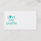 Carte De Visite Aimez la terre ambiante (Dos)