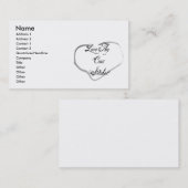 Carte De Visite Aimez Thy agrafeuse croisée (Devant / Derrière)