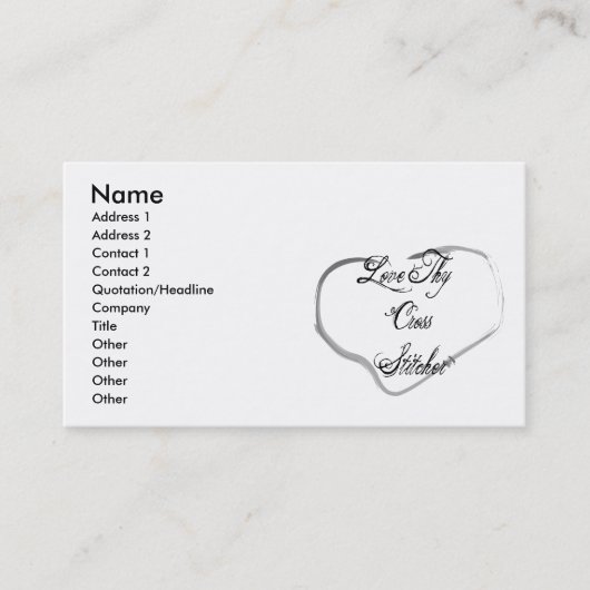 Carte De Visite Aimez Thy agrafeuse croisée (Devant)