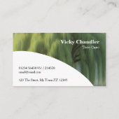 Carte De Visite Aimez vos arbres, appréciation de l'arbre (Dos)