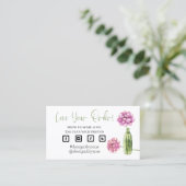 Carte De Visite Aimez votre commande Petite entreprise Insérer une (Debout devant)