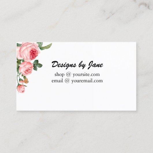 Carte De Visite Aimez votre commande Petite entreprise Insérer une (Dos)