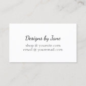 Carte De Visite Aimez votre commande Petite entreprise Insérer une (Dos)