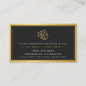 Carte De Visite Air Conditioning & Heating Tech QR Code (Devant)