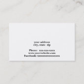 Carte De Visite air conditionné central extérieur (Dos)