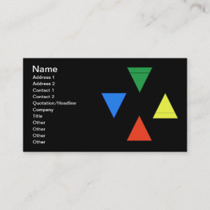 Carte De Visite Air Fire Water Earth