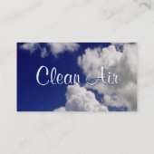 Carte De Visite Air pur - Filtration de l'air II (Dos)