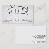 Carte De Visite Airbeep a donné au regard une consistance rugueuse (Devant / Derrière)