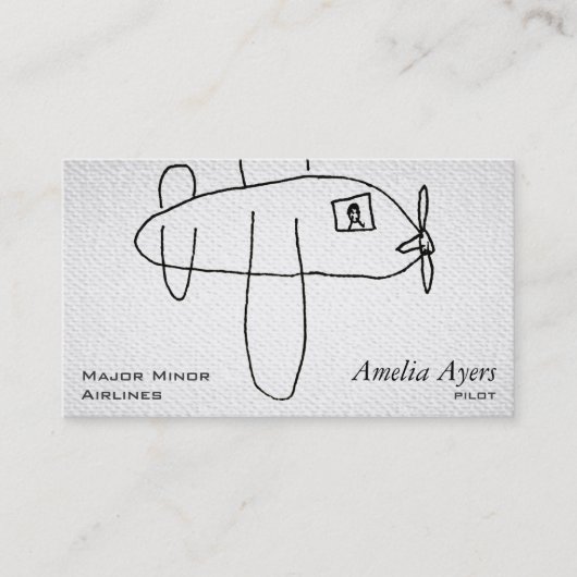 Carte De Visite Airbeep Look Texturé (Devant)