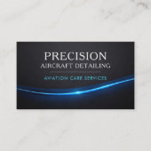 Carte De Visite Aircraft Airplane Detailing QR Code (Devant)