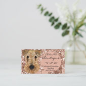 CARTE DE VISITE AIRDALE TERRIER (Debout devant)