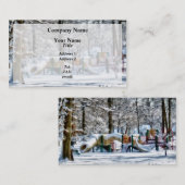 Carte De Visite Aire de jeu hivernale (Devant / Derrière)