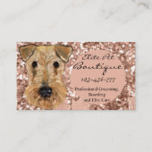 CARTE DE VISITE AIREDALE TERRIER (Devant)