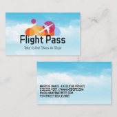 Carte De Visite Airline Logo | Flight (Devant / Derrière)