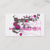 CARTE DE VISITE AIRS DE GUITAR-POP (Dos)