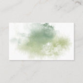 Carte De Visite Airy Greenery Floral Gold Site Mariage (Dos)