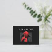 Carte De Visite Aist Goat Satan Baphomet GIft (Debout devant)