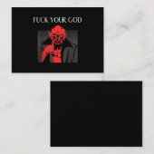 Carte De Visite Aist Goat Satan Baphomet GIft (Devant / Derrière)