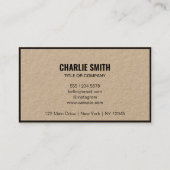 Carte De Visite Ajouter Code QR Ou Logo L Script Rustique Moderne (Dos)