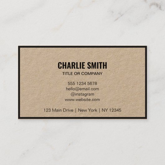 Carte De Visite Ajouter Code QR Ou Logo L Script Rustique Moderne  (Dos)