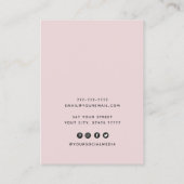 Carte De Visite Ajouter le logo Bijoux collier noir écran d'oreill (Dos)