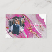 Carte De Visite ajouter le logo BUSINESS LOGO et médias sociaux Bu (Dos)