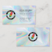 Carte De Visite Ajouter le logo de l'entreprise Holographic Profes (Devant / Derrière)