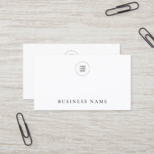 Carte De Visite Ajouter le logo de l'entreprise ici Modèle moderne