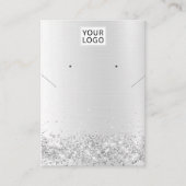 Carte De Visite Ajouter le logo Parties scintillant bijoux collier (Devant)