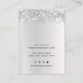 Carte De Visite Ajouter le logo Parties scintillant bijoux collier (Dos)