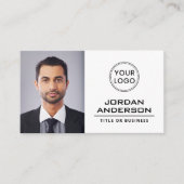 Carte De Visite Ajouter le logo photo personnalisée professionnel  (Devant)