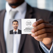 Carte De Visite Ajouter le logo photo personnalisée professionnel 