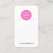 Carte De Visite Ajouter le logo Simple earing Display Card (Devant)