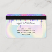 Carte De Visite Ajouter le nom Holograph Drives Modern Credit Card (Dos)