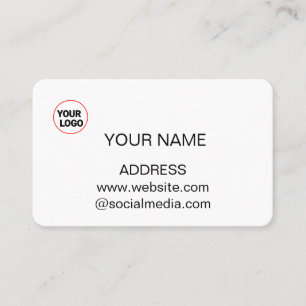 Carte de visite ajouter les détails de votre logo