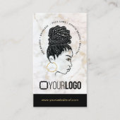 Carte De Visite Ajouter Logo Braiement de cheveux Salon Braid Styl (Devant)