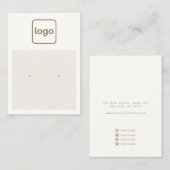 Carte De Visite Ajouter Logo Écran d'oreille en cuir rose (Devant / Derrière)