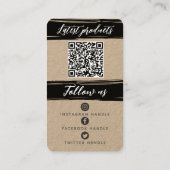 Carte De Visite Ajouter Logo et code QR Merci personnalisé moderne (Dos)