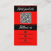 Carte De Visite Ajouter Logo et code QR Merci personnalisé moderne (Dos)