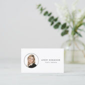 Carte De Visite Ajouter Modèle Photo Insertion Pour Professionnels (Debout devant)