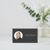 Carte De Visite Ajouter Modèle Photo Insertion Pour Professionnels (Debout devant)