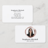 Carte De Visite Ajouter Modèle Photo Insertion Pour Professionnels (Devant / Derrière)