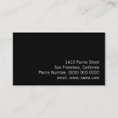 Carte De Visite Ajouter Photo / image / image professionnelle (Dos)