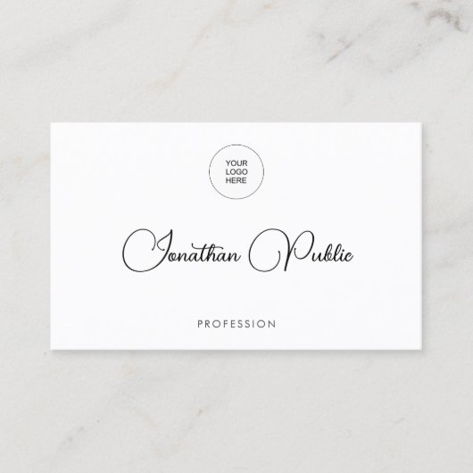 Carte De Visite Ajouter Télécharger le logo de la société ici Mode (Devant)